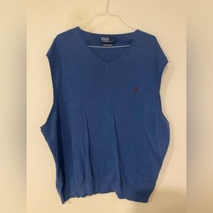 Polo by Ralph Lauren Blue Sweater Vest Big & Tall